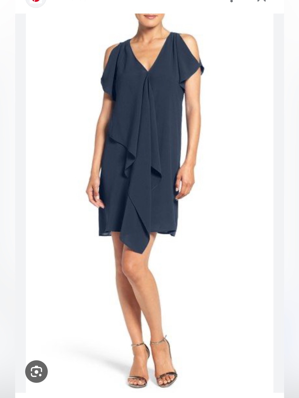 NWT Adrianna Papell Stylish pop over Dress‎ in Navy size 12